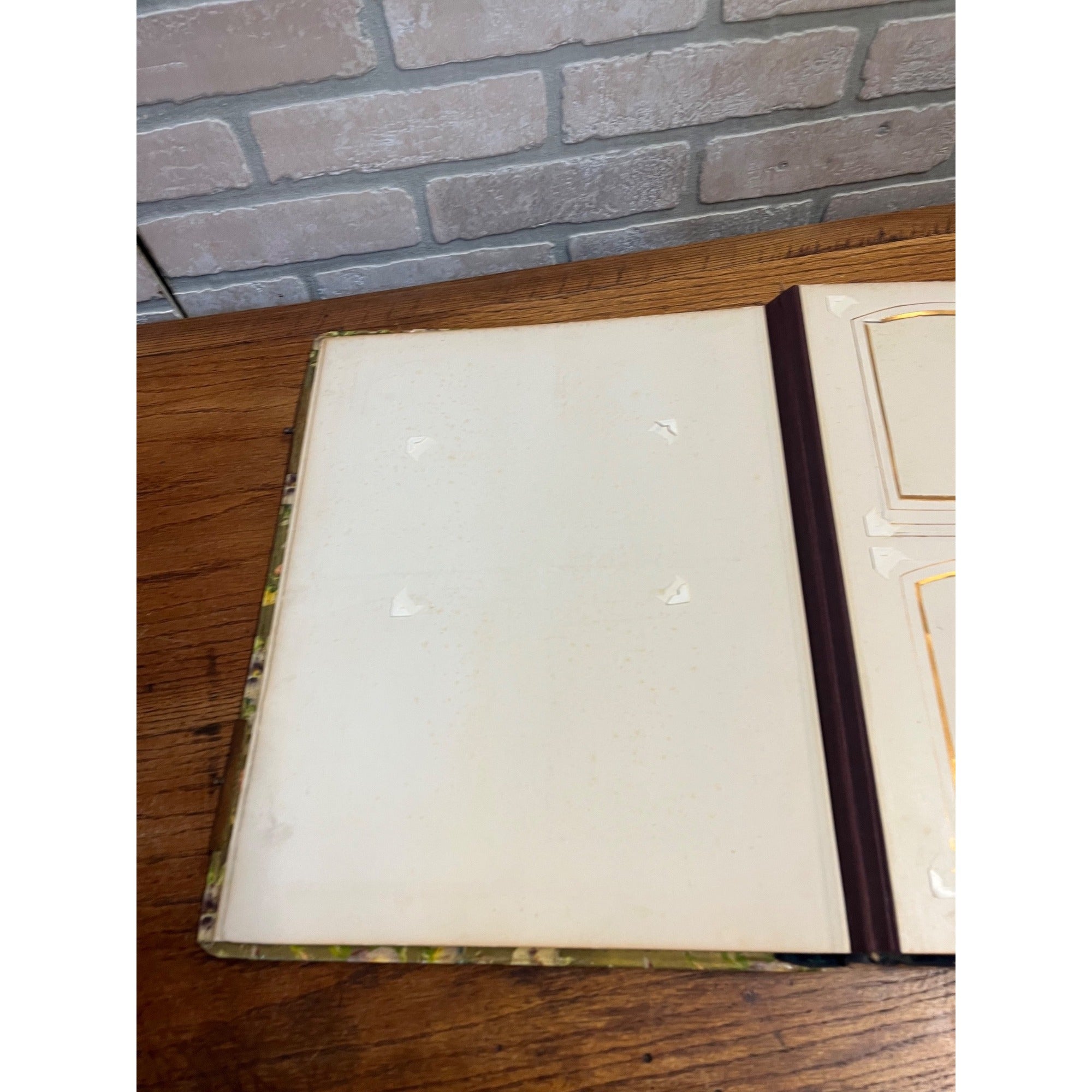 Antique Victorian LARGE Oversized Photo Album - Empty Unused - 24 Pages Cabinet Photos