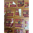 Vintage Early 1900s Eagle Lye Works 12oz Bottle Labels Milwaukee Wisconsin WI