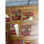 Vintage Early 1900s Eagle Lye Works 12oz Bottle Labels Milwaukee Wisconsin WI