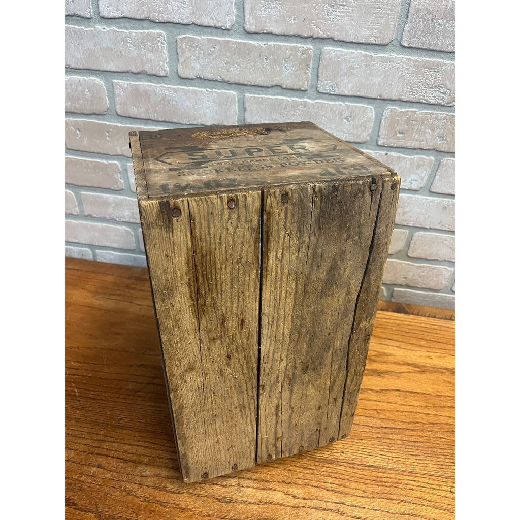 Vintage Western Cartridge Company World Champion Loaded Shot Shells/Ammunition Wooden Crate East Alton, Illinois USA