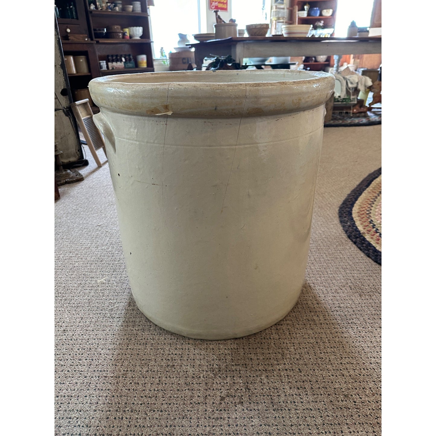 Antique 25 gallon Western Stoneware Crock Large