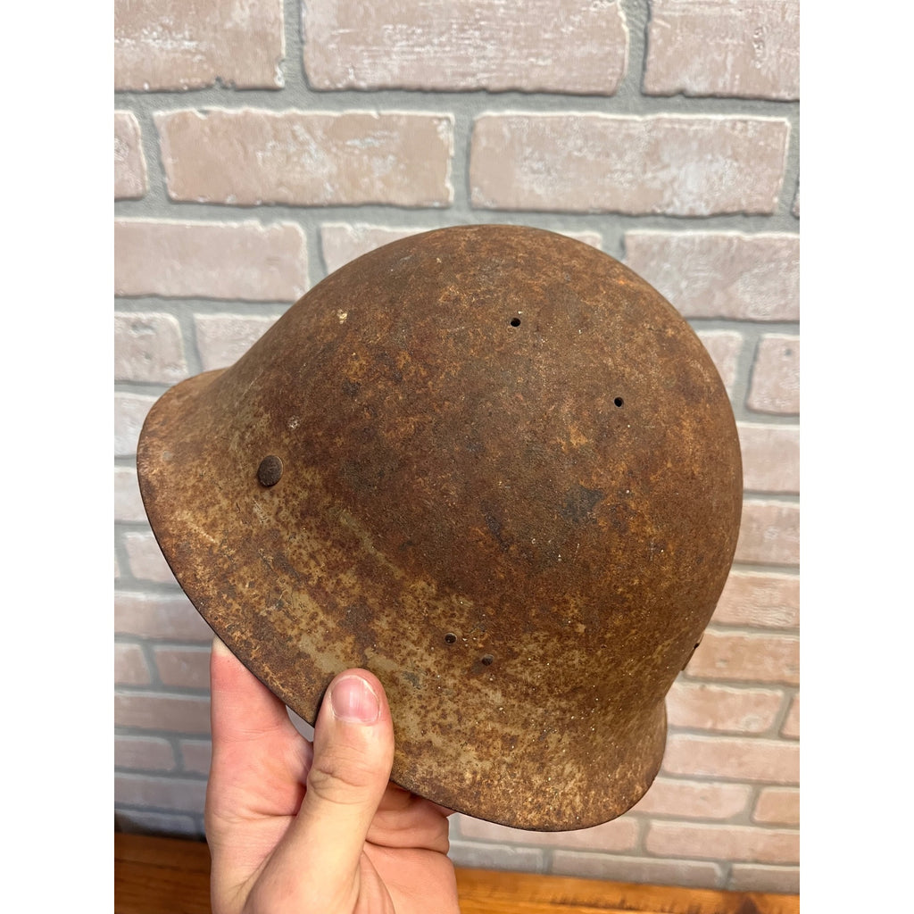 WWII Japanese Army Type 90 Steel Combat Helmet Original Star Japan WW2