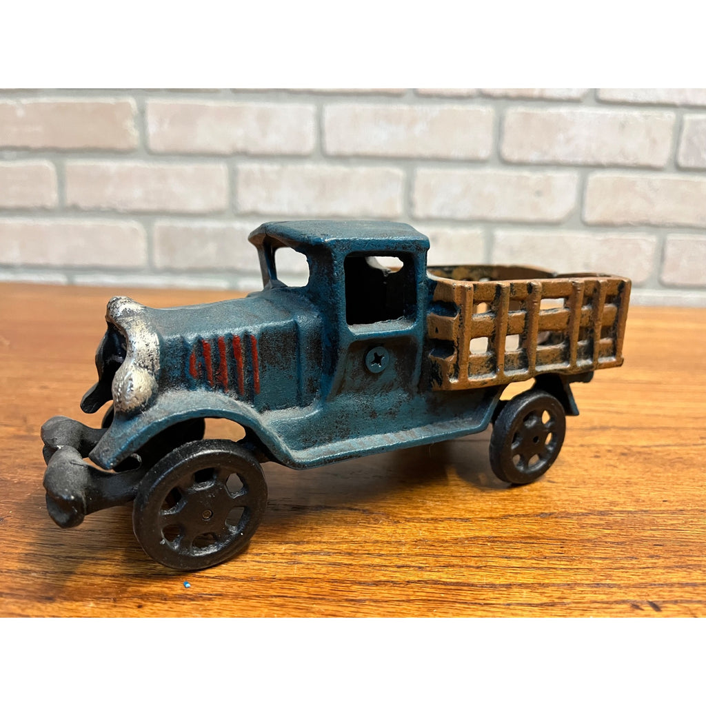 Replica Hubley Cast Iron Farm Stake Truck Pickup Toy Reproduction Antique Finish