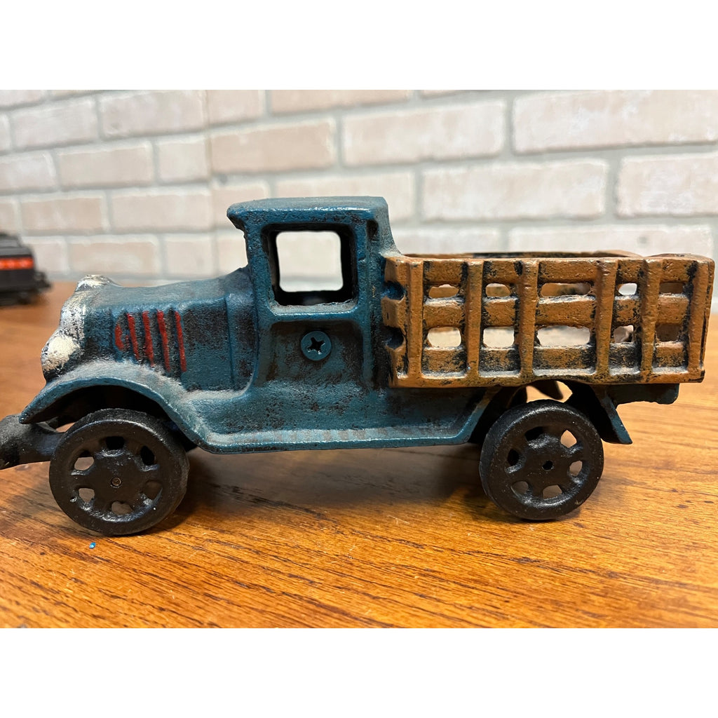 Replica Hubley Cast Iron Farm Stake Truck Pickup Toy Reproduction Antique Finish