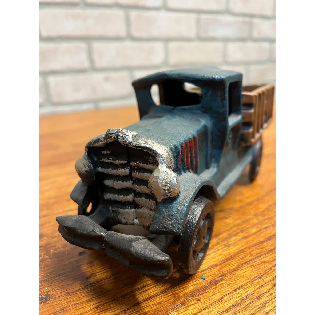 Replica Hubley Cast Iron Farm Stake Truck Pickup Toy Reproduction Antique Finish