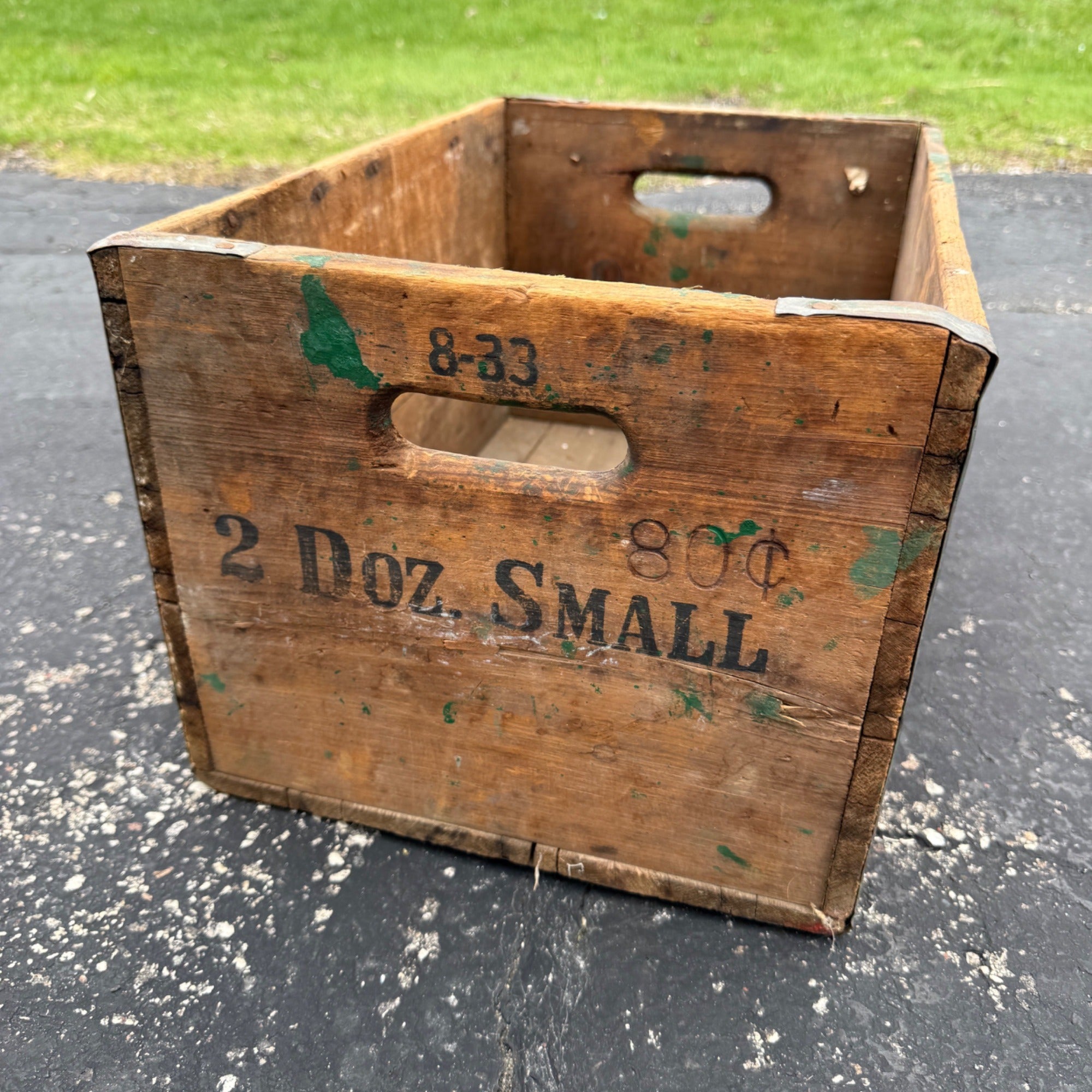 RARE Vintage Jung Old Country Beer Crate Random Lake Wisconsin Wis WI