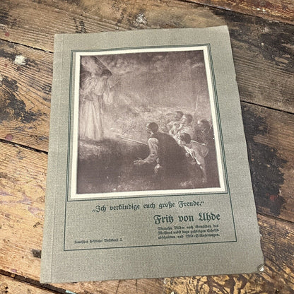 Vintage Fritz Von Uhde Engravings Artwork Book