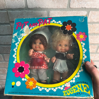 Vintage Pit and Pat - Eugene Doll Co. - NEW NOS Boxed Child's Toy Set