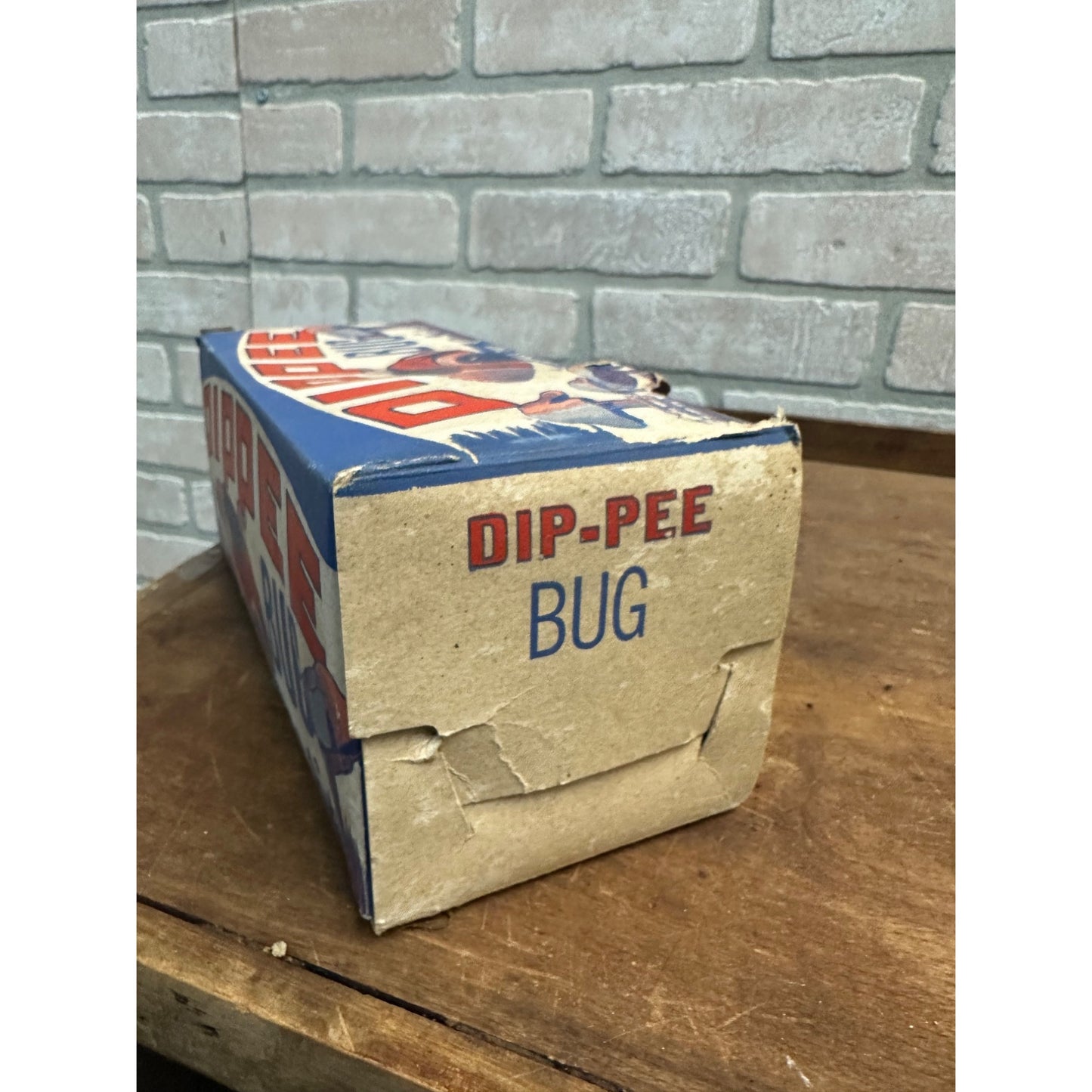 1940'S DIPPEE BUG PUSH OR PULL TOY W/ ORIGINAL BOX - HERBERT M SCHWARZE MFG.