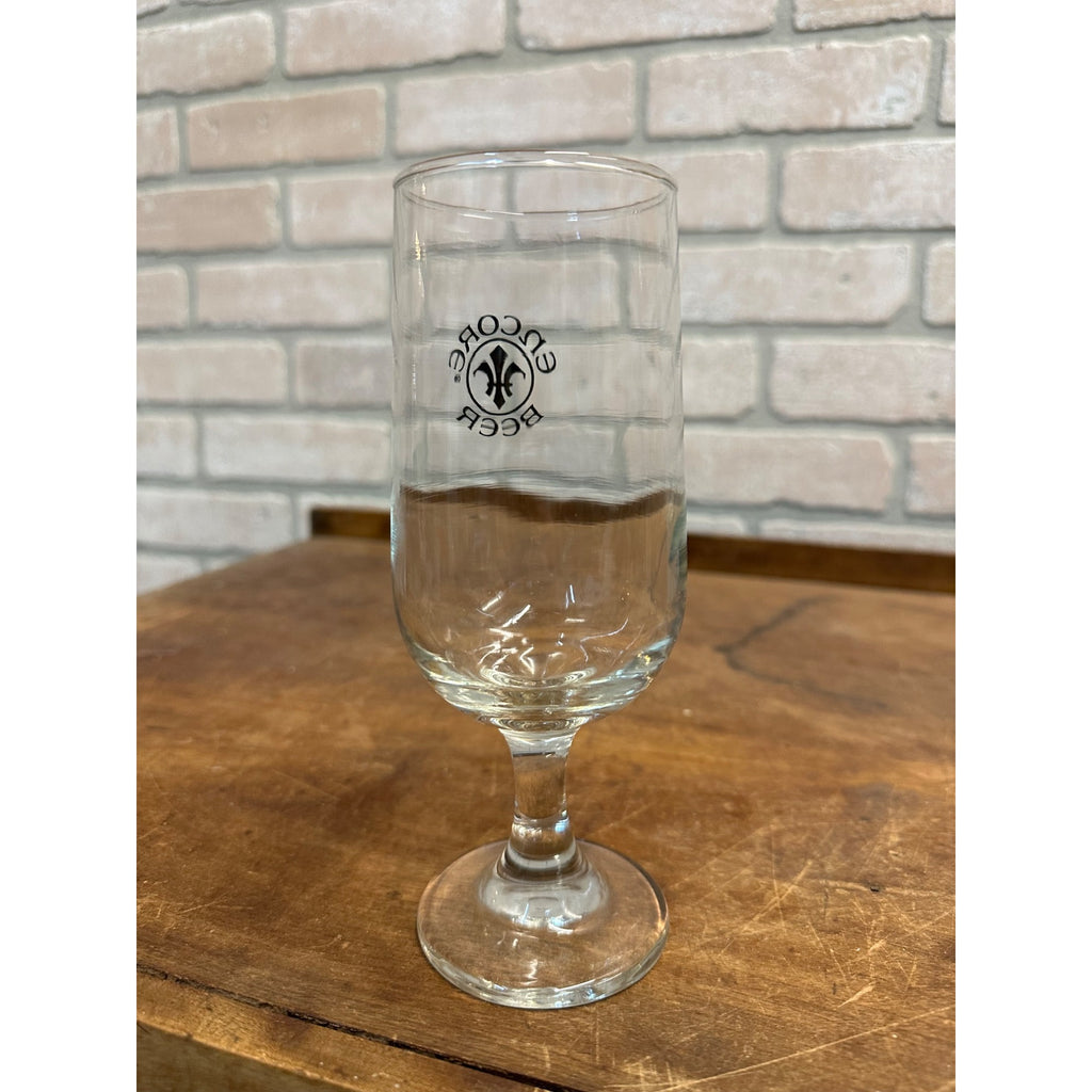 VINTAGE SCHLITZ ENCORE BEER 7" GLASS TAVERN BARWARE ADVERTISING / MAN CAVE BAR DECOR