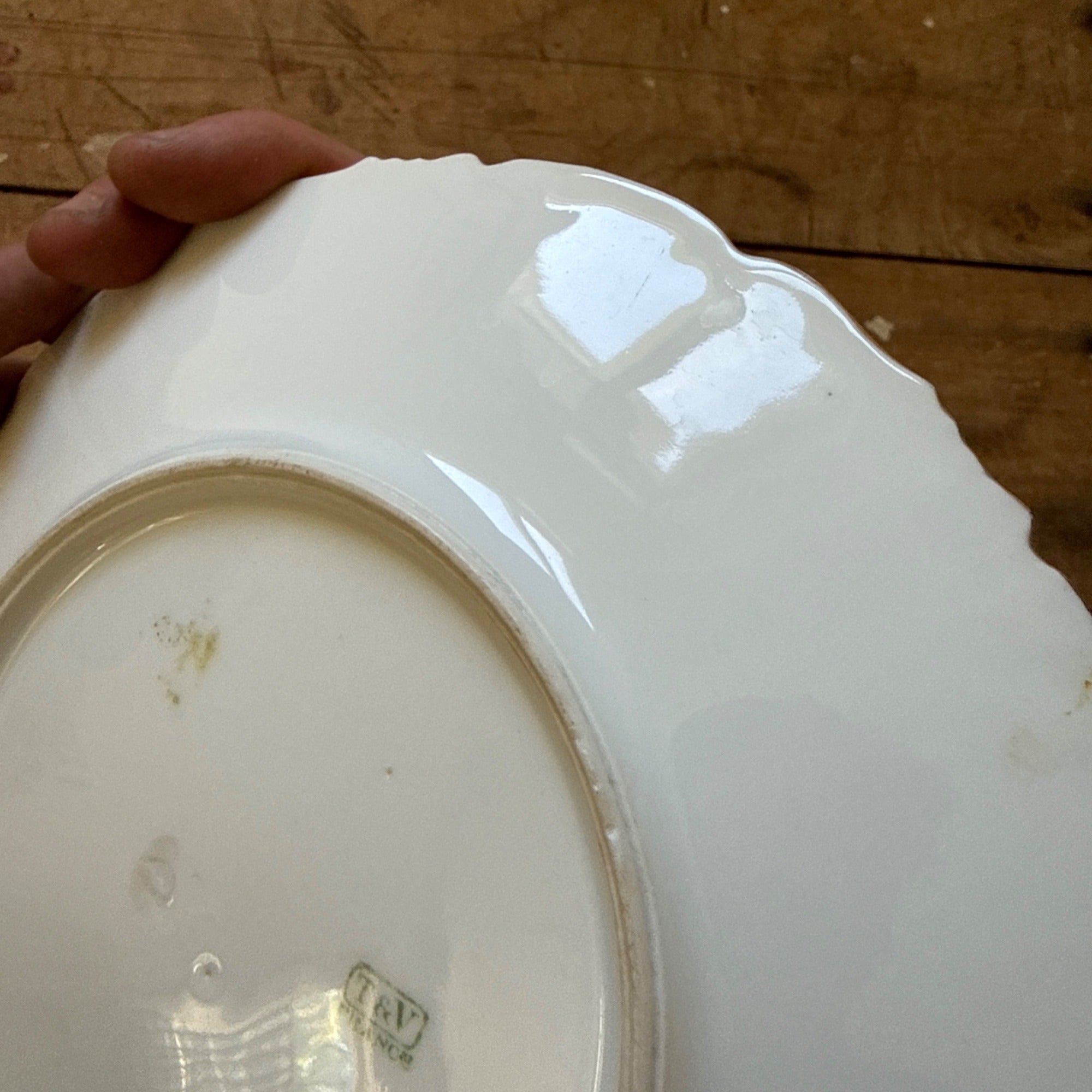 Vintage Tressemanes & Vogt Daisies 8.25" Salad Luncheon Plate TRV18 T&V France