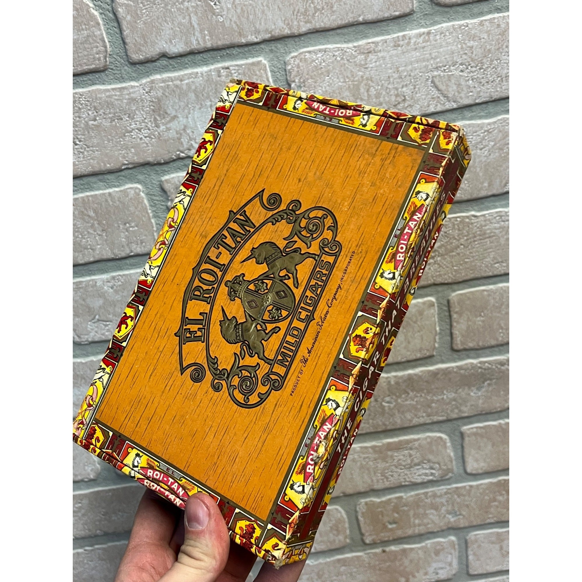 Vintage El Roi-Tan Cigars Advertising Box Empty Pennsylvania American Cigar Co