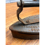 Vintage IWANTU Comfort Iron Strause Gas Sad Iron  No. 6. Patent 1910 Antique