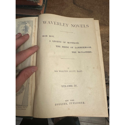 Sir Walter Scott : The Waverly Novels 1887 Nine Volume Set of 28 Novels Complete