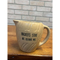 Vintage Stoneware Wagner's Store Mt. Calvary WI Wisconsin Advertising Pitcher Wis