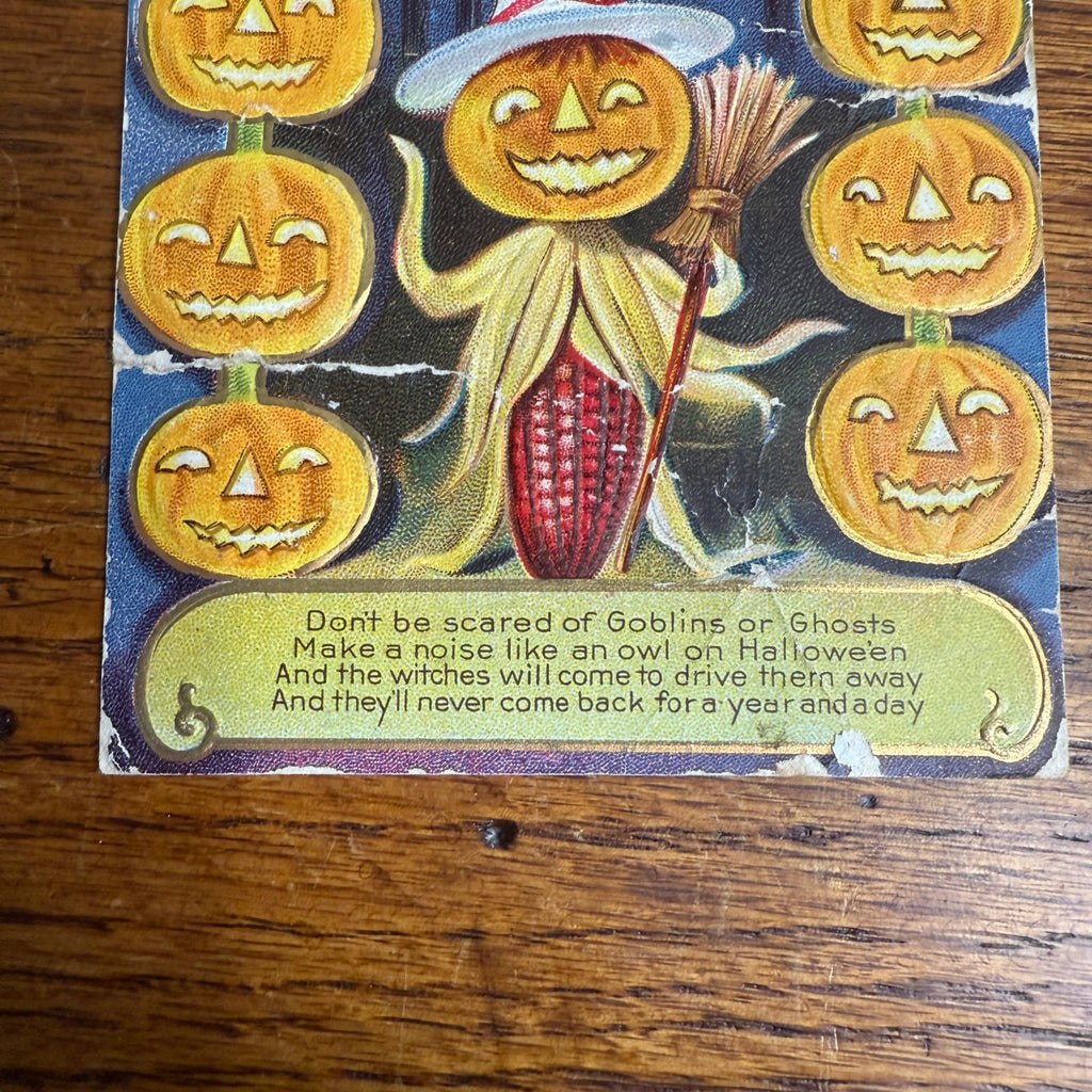 Vintage 1910 Halloween Postcard Dont's M.L. Jackson (As-Is)