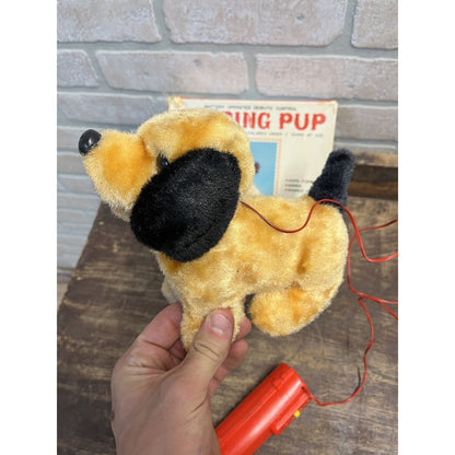 Vintage 1960s Hopping Pup Dog Mechanical Battery-Op Toy Japan - MINT w/ Box