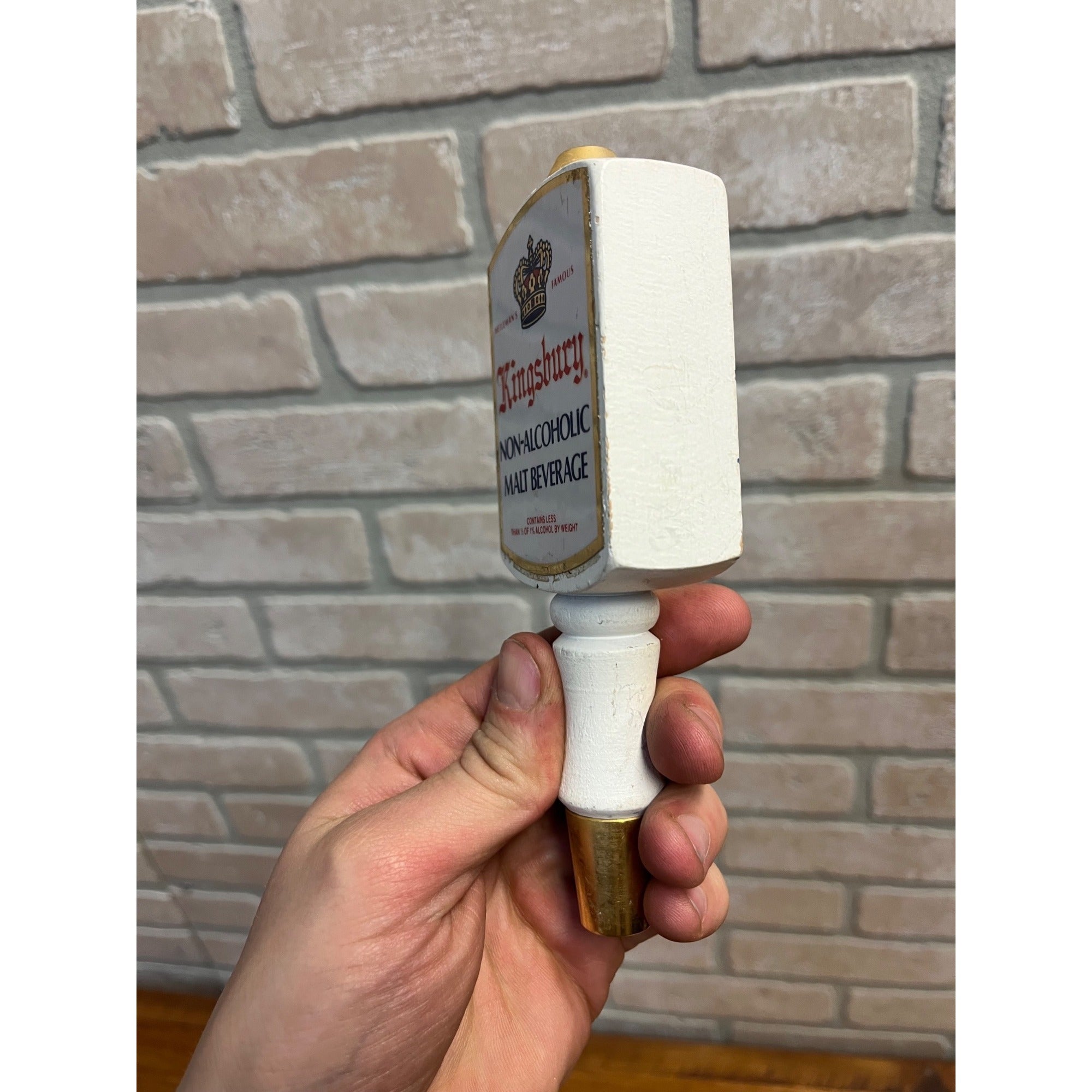 Vintage Kingsbury Non-Alcoholic Malt Beverage Beer Tap Knob Handle Wisconsin