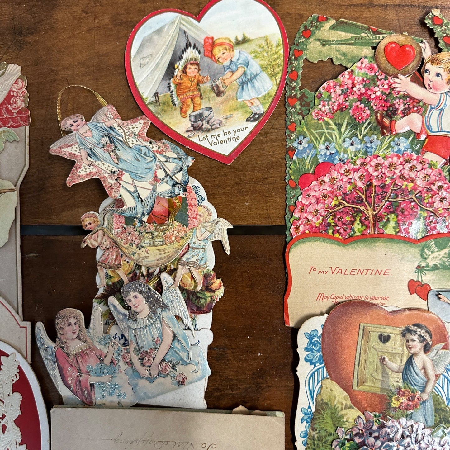 Vintage Early 1900s Valentines Day Cards Scrap Mechanical ++