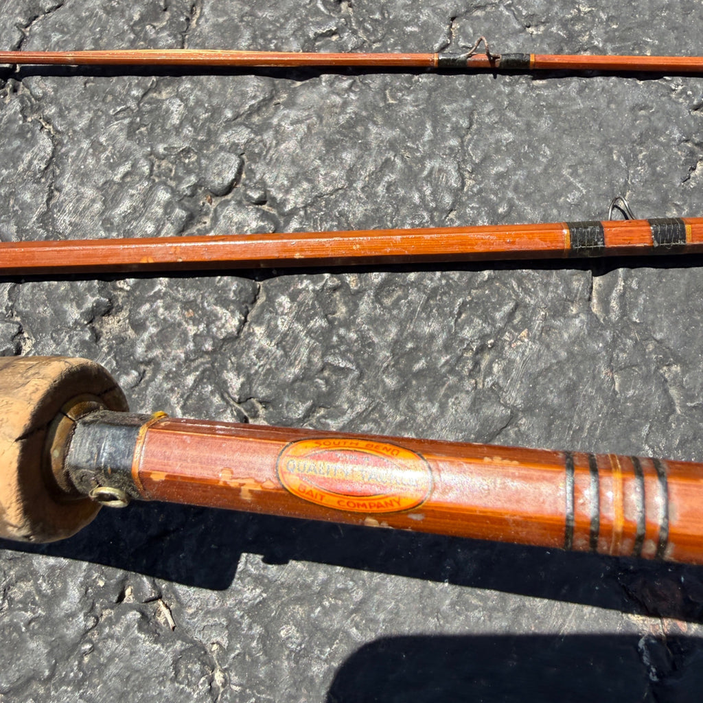 Vintage South Bend No 77 Bamboo Fly Rod 9' W/Cloth case