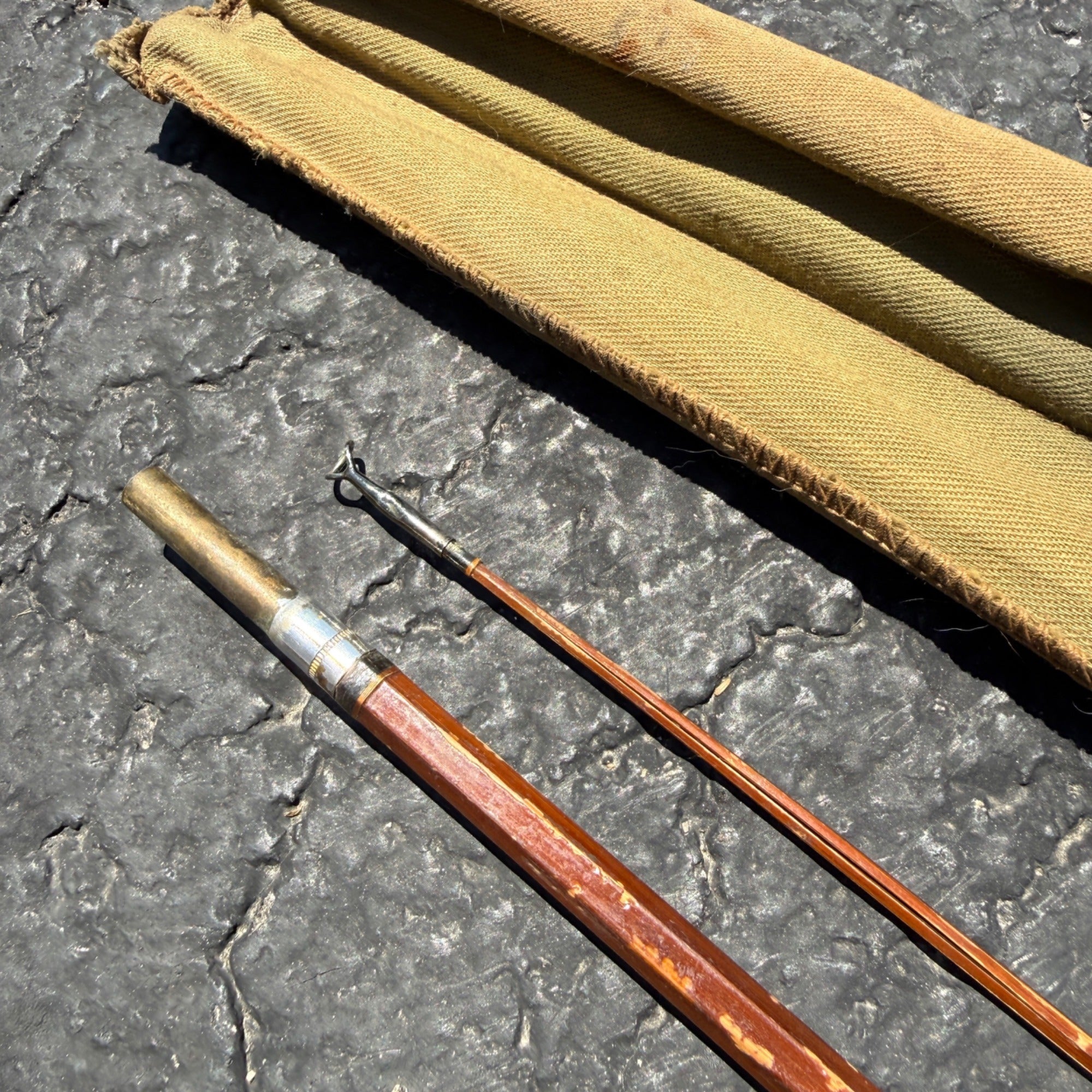 Vintage South Bend No 77 Bamboo Fly Rod 9' W/Cloth case
