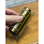 Vintage Adams Brass Metal Day & Month Perpetual Desktop Rolling Calendar w/ Box