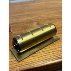 Vintage Adams Brass Metal Day & Month Perpetual Desktop Rolling Calendar w/ Box