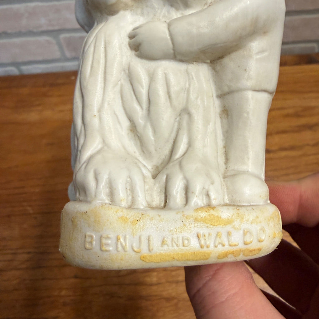 Vintage Borse Plastic Benji and Waldo Coin/Piggy Bank
