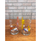 Vintage Care Bears Drinking Glass Lot (2) Pizza Hut Collector's Series 1983