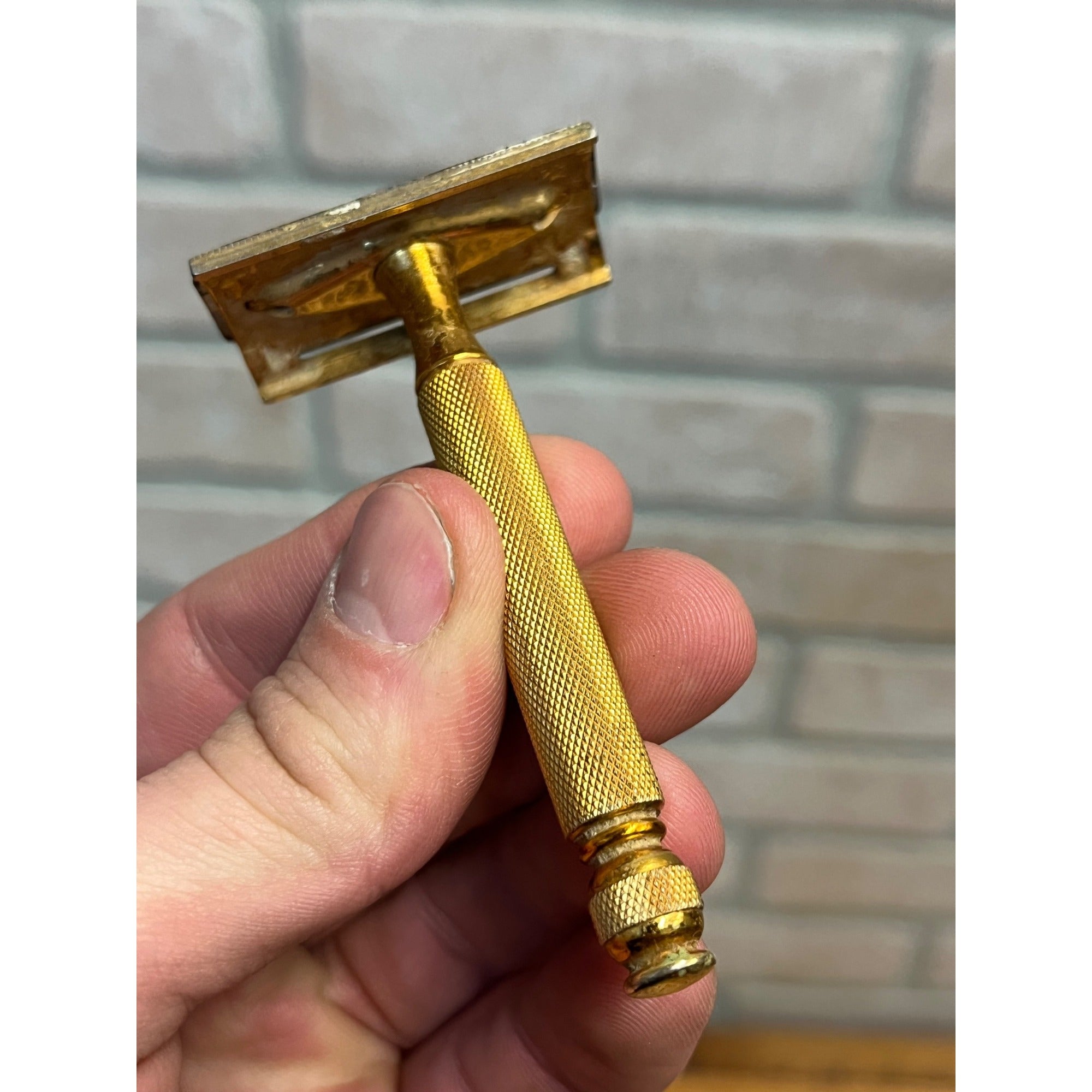 Vintage Gillette Safety Shaving Razor Lot: Old Ball End, Travel, & Gold-Tone