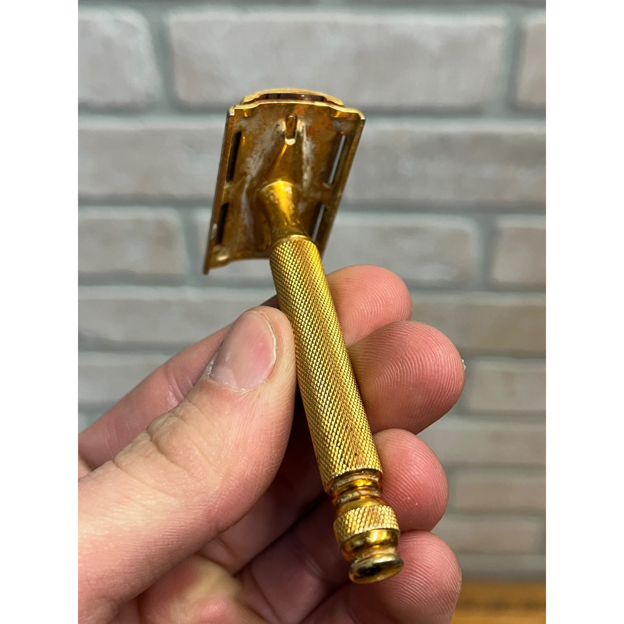 Vintage Gillette Safety Shaving Razor Lot: Old Ball End, Travel, & Gold-Tone