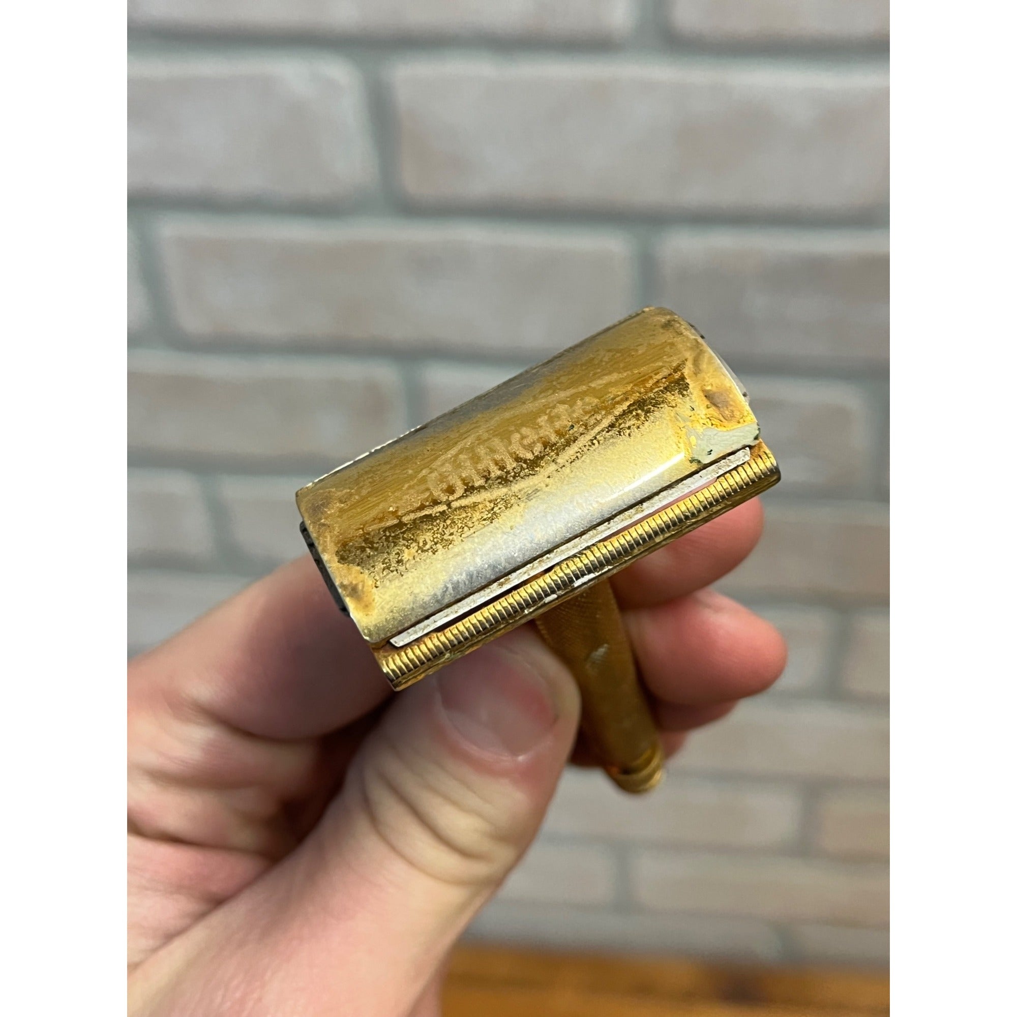 Vintage Gillette Safety Shaving Razor Lot: Old Ball End, Travel, & Gold-Tone