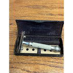 Vintage Gillette Safety Shaving Razor Lot: Old Ball End, Travel, & Gold-Tone