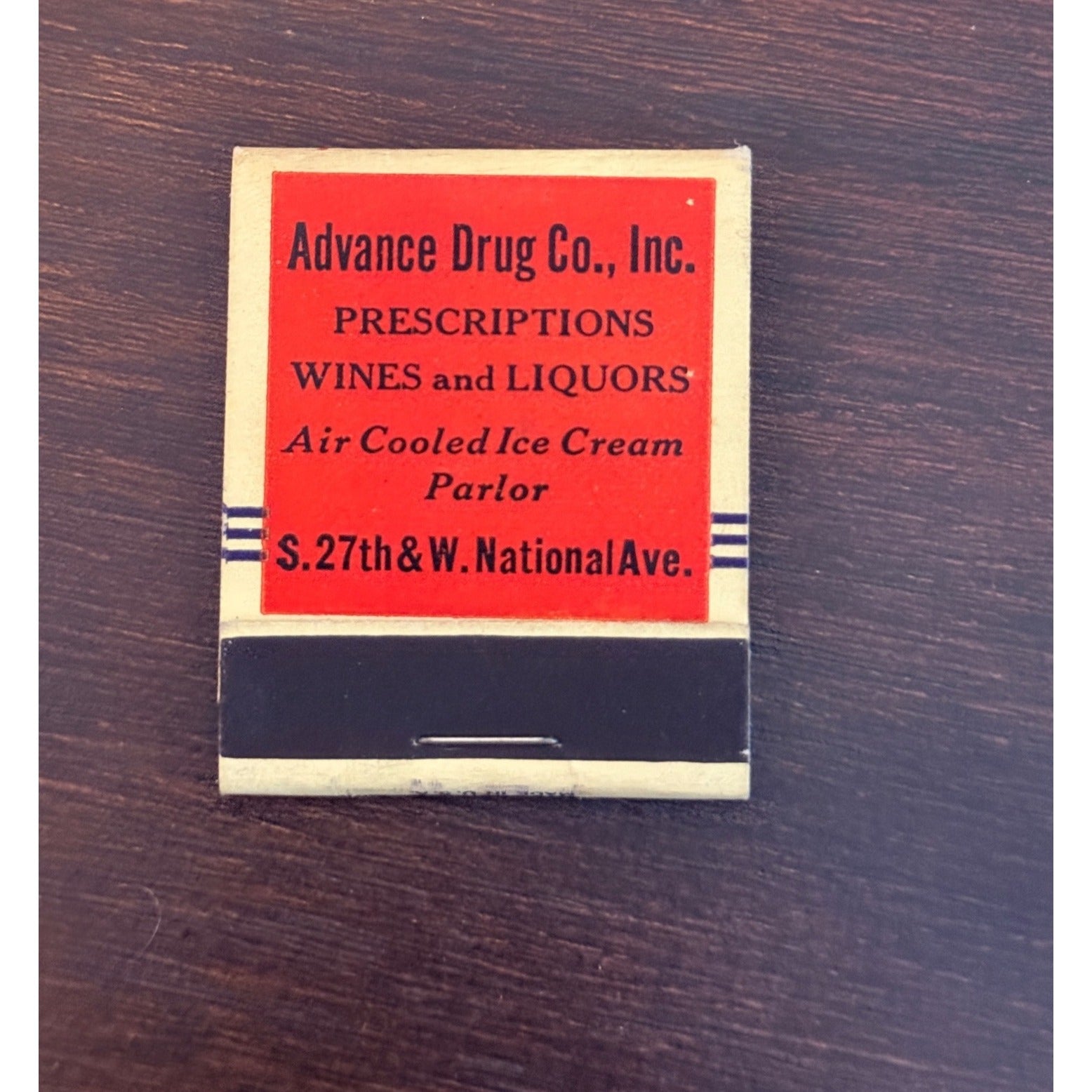 Vintage Verifine Dairy Ice Cream Milwaukee UNSTRUCK Matchbook Advertising Wis WI