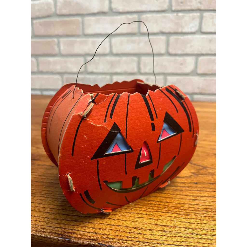 Vintage Halloween Jack o' Lantern JOL Double-Sided Cardboard - Dolly Toy Co.