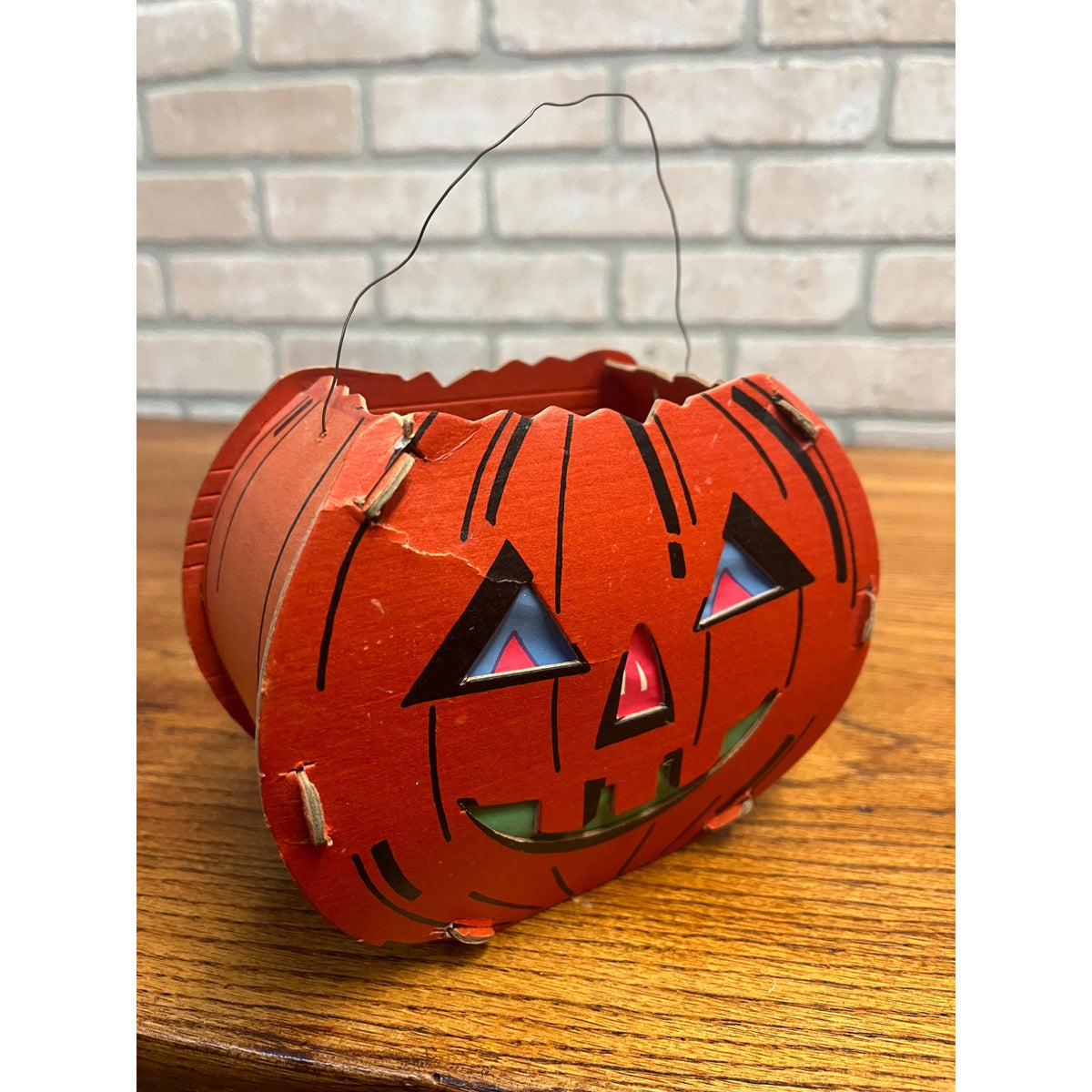 Vintage Halloween Jack o' Lantern JOL Double-Sided Cardboard - Dolly Toy Co.
