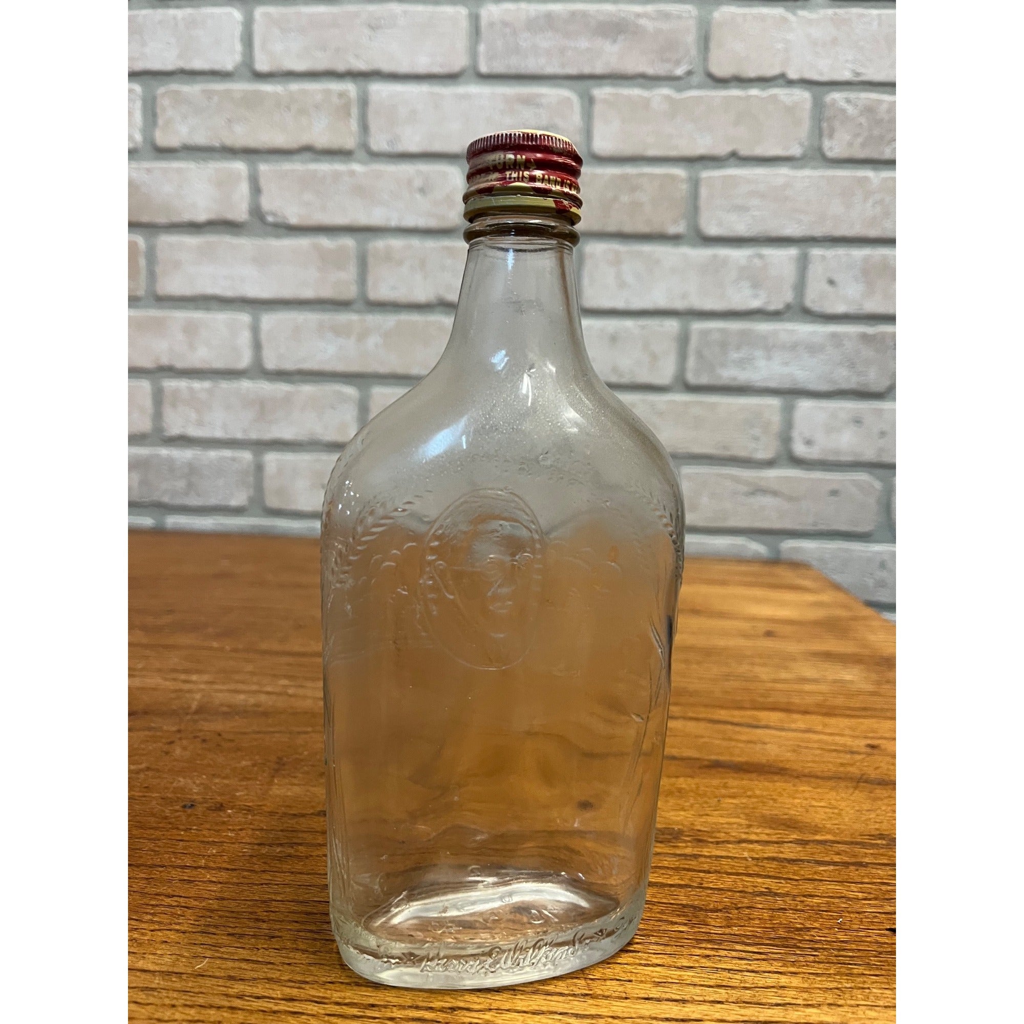 Vintage Harry Wilken & Family Distillery Embossed Empty Whiskey Bottle Bourbon