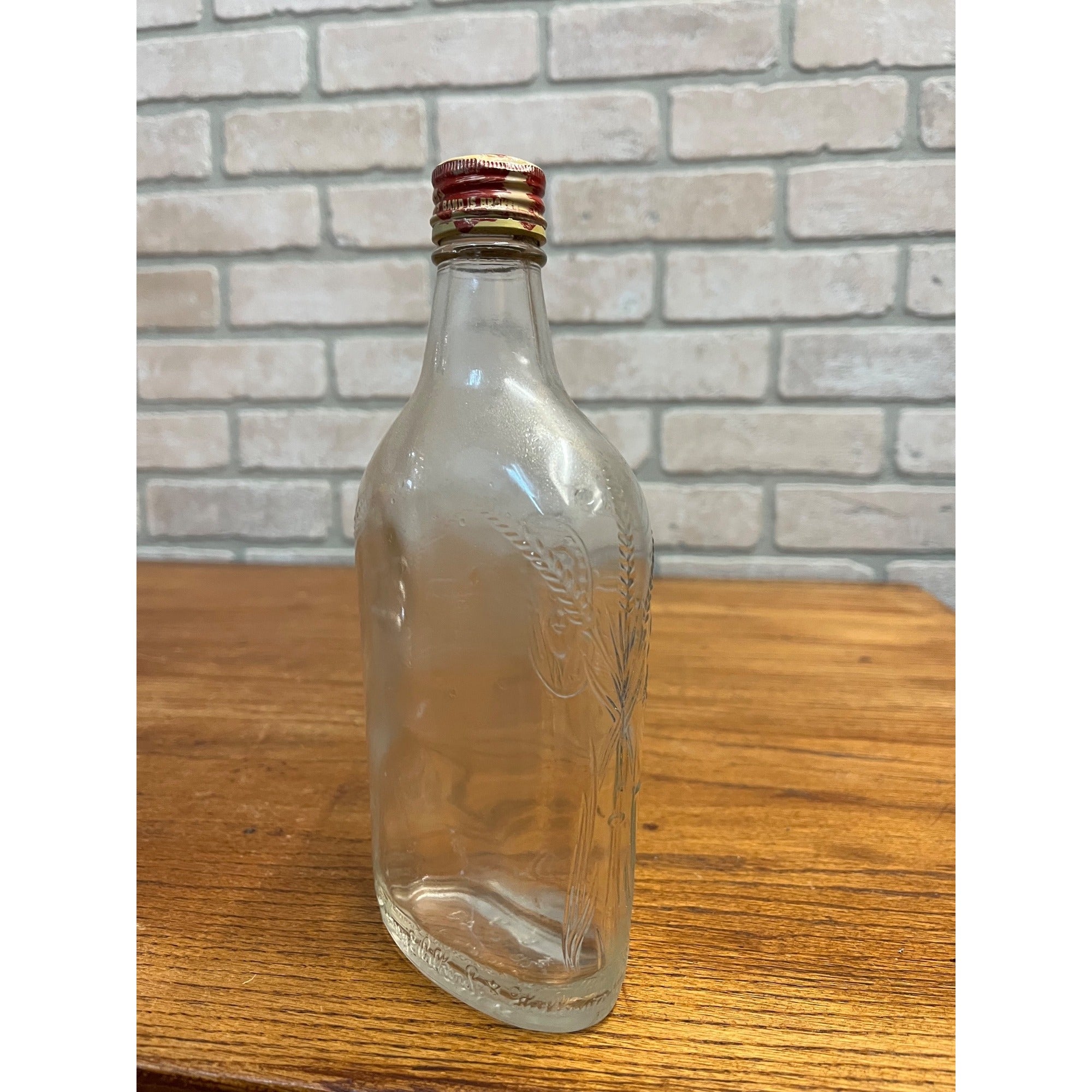Vintage Harry Wilken & Family Distillery Embossed Empty Whiskey Bottle Bourbon