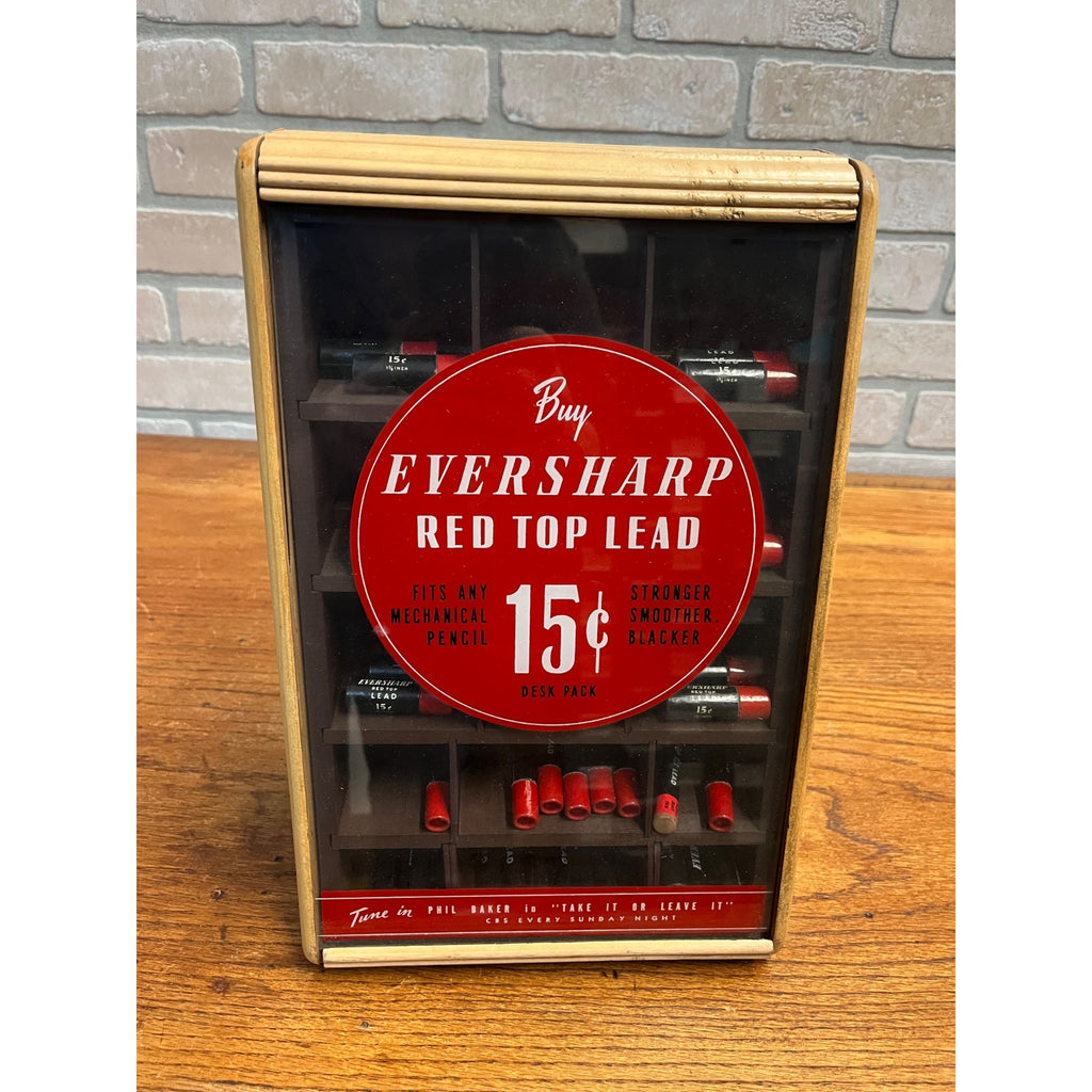 Vintage 1940s Eversharp Mechanical Pencil Lead Advertising Store Display Case