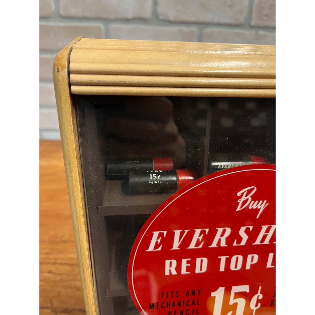 Vintage 1940s Eversharp Mechanical Pencil Lead Advertising Store Display Case