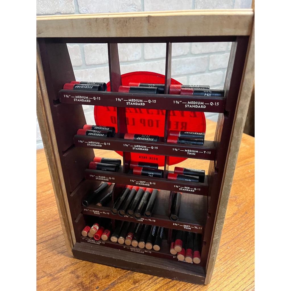 Vintage 1940s Eversharp Mechanical Pencil Lead Advertising Store Display Case