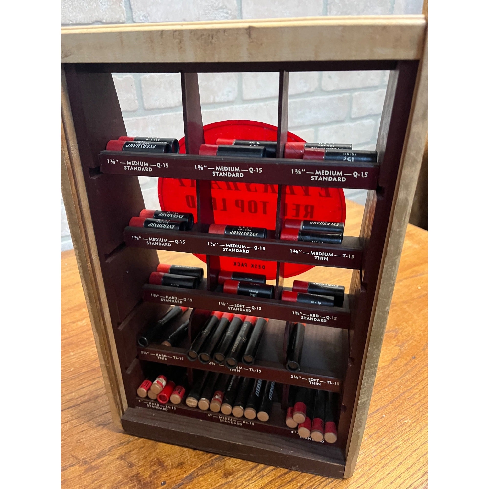 Vintage 1940s Eversharp Mechanical Pencil Lead Advertising Store Display Case