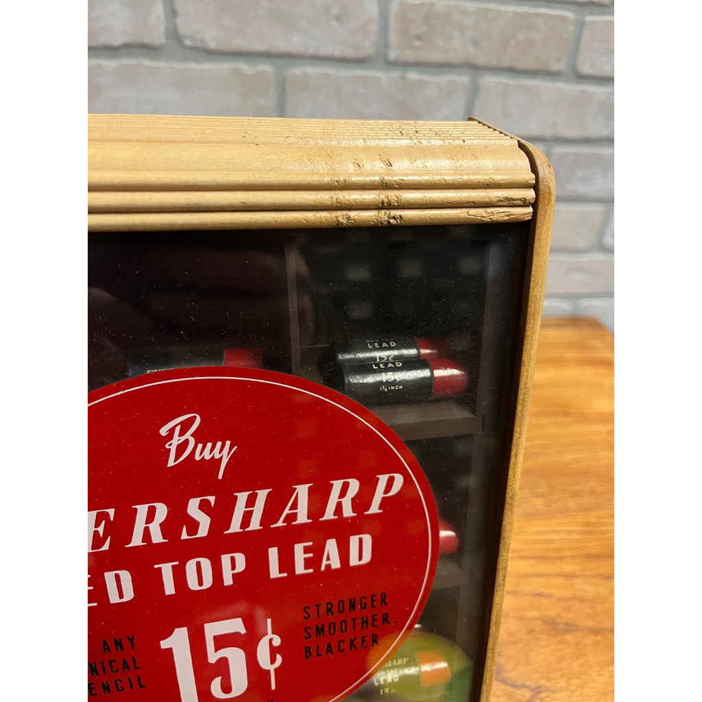 Vintage 1940s Eversharp Mechanical Pencil Lead Advertising Store Display Case