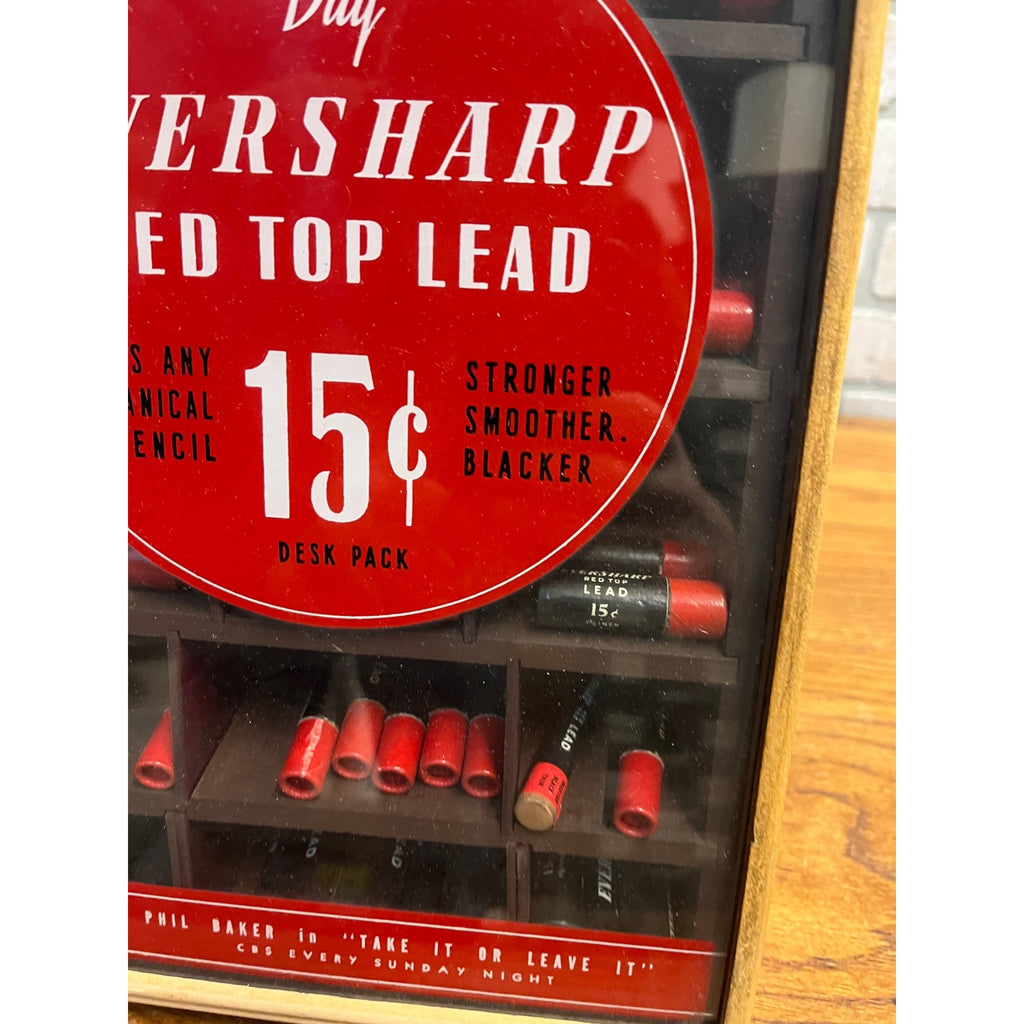 Vintage 1940s Eversharp Mechanical Pencil Lead Advertising Store Display Case
