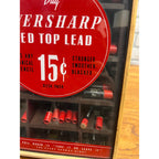 Vintage 1940s Eversharp Mechanical Pencil Lead Advertising Store Display Case