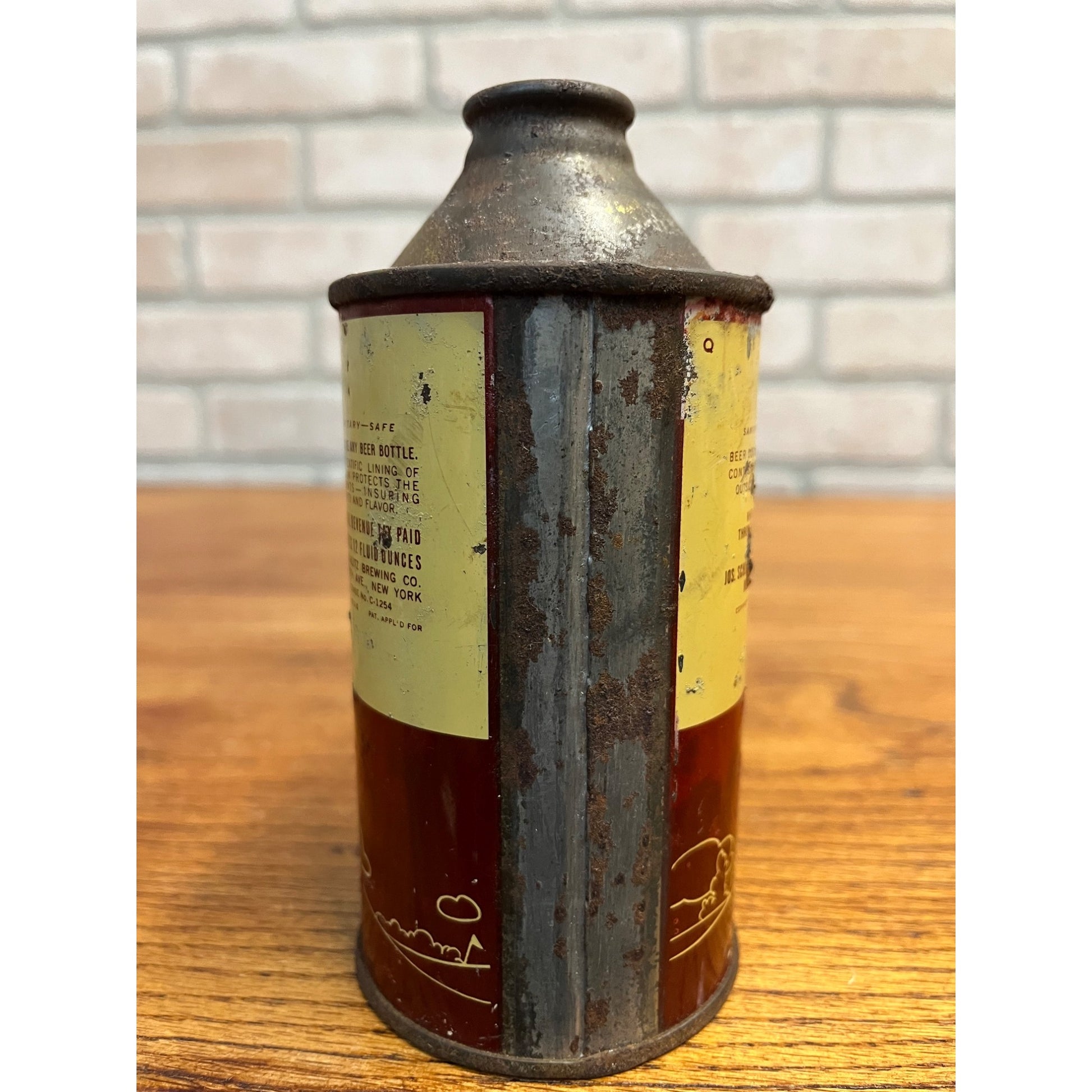 Original Vintage 1930s Milwaukee Club 12oz Cone Top Beer Can IRTP Wis