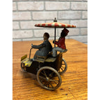 Antique Lehmann 1907 New Century Cycle Flag 3 Wheeler W/ Umbrella Tin Litho