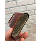 Vintage Early Velvet Tobacco Tin Empty Vertical Pocket Pipe Mixture Can