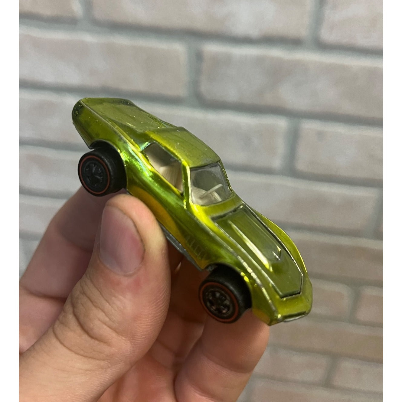 Vintage Hot Wheels Redline 1968 Custom Corvette Antifreeze RARE