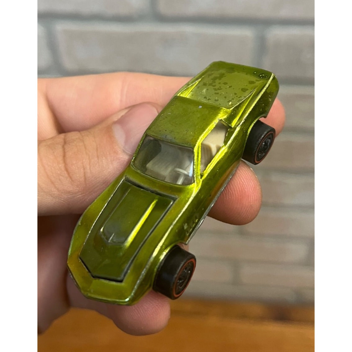 Vintage Hot Wheels Redline 1968 Custom Corvette Antifreeze RARE